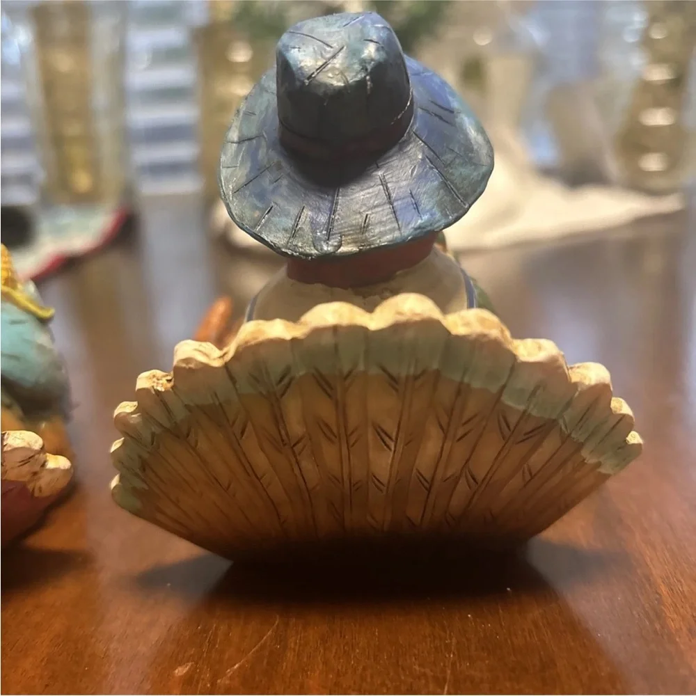 THANKSGIVING/FALL SHELF SITTER TURKEY FIGURINE 4